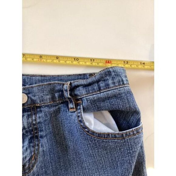 Lilly Pulitzer Girls Sz 12 Jeans Ribbon Hem Stretch - Picture 6 of 8